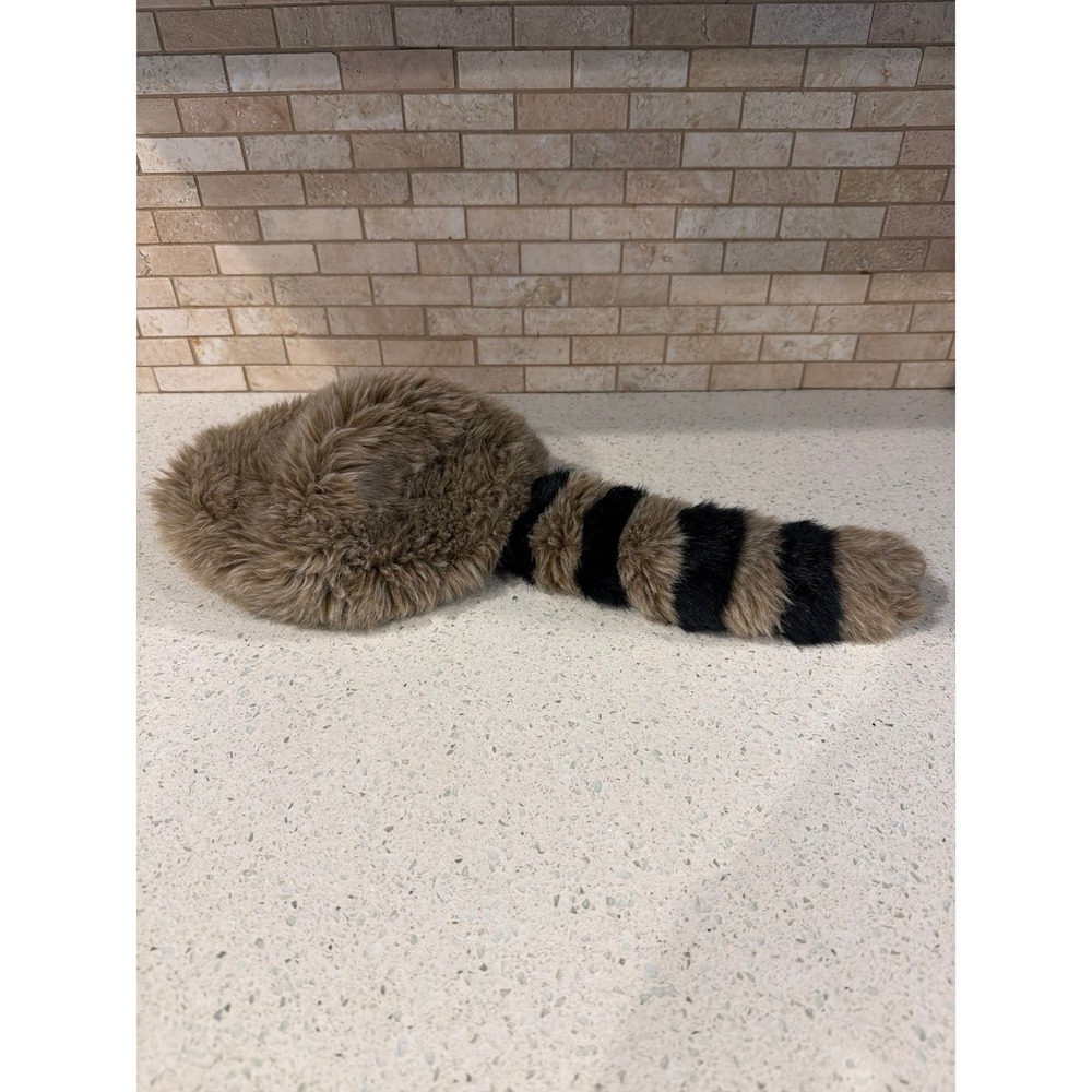 Disneyland Raccoon Cap with Tail Vintage Polyester